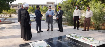 تجدید میثاق مشاور رئیس دانشگاه جامع علمی کاربردی کشور با آرمانهای شهدا در بندرعباس