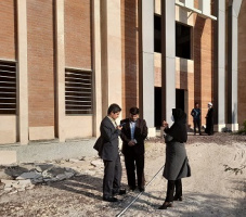 بازدید مشاور رئیس دانشگاه جامع علمی کاربردی کشور از ساختمان نیمه ساخته واحد هرمزگان