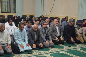 مراسم استقبال و تشییع پیکر مطهر شهید گمنام دوران دفاع مقدس در دانشگاه جامع علمی کاربردی استان هرمزگان