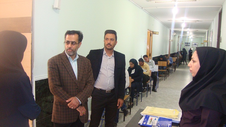 بازدید ازحوزه امتحانات مراکز آموزش علمی کاربردی مخابرات واستانداری هرمزگان