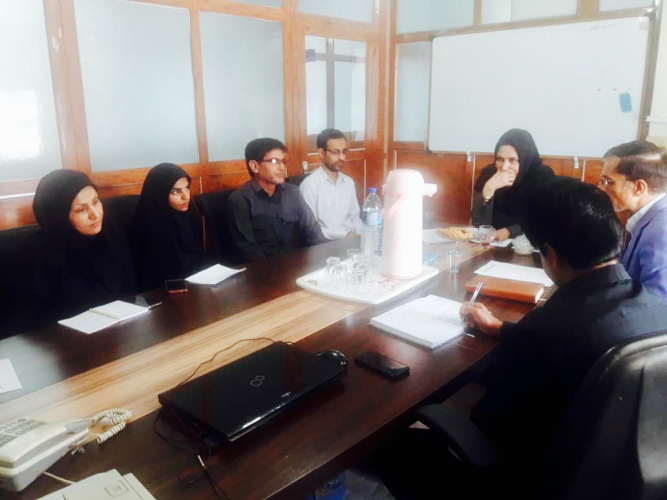 بازدید تیم هیأت نظارت و ارزیابی دانشگاه جامع علمی کاربردی استان هرمزگان از مرکز آموزش علمی کاربردی میناب